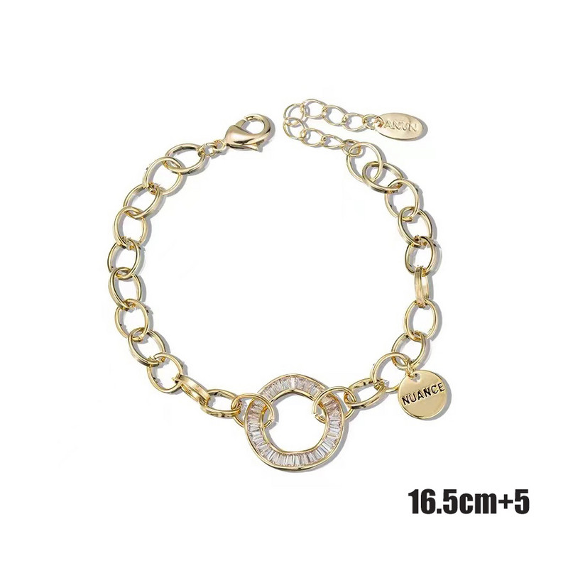 Luxus cirkon fém lánc karkötő nőknek 2022 új divat, elegáns arany színű karkötő esküvői parti ékszer ajándékok