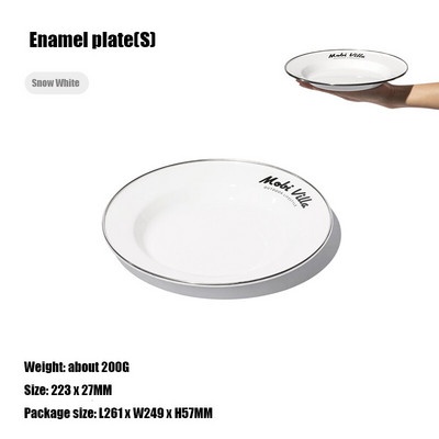 MOBI GARDEN Šķīvji Bļodas Tūrisms Kempinga Aprīkojums Emaljas Bļodas Un Šķīvji Virtuves Galda piederumi Āra Pārgājieni Piknika šķīvji Bļodas