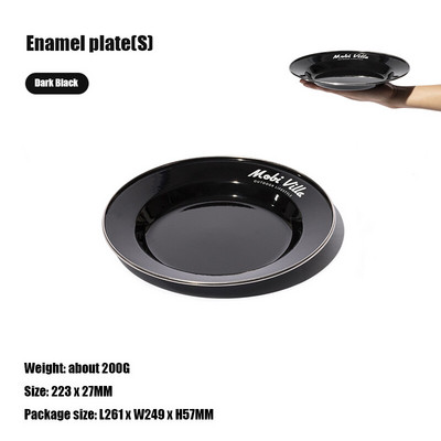 MOBI GARDEN Šķīvji Bļodas Tūrisms Kempinga Aprīkojums Emaljas Bļodas Un Šķīvji Virtuves Galda piederumi Āra Pārgājieni Piknika šķīvji Bļodas