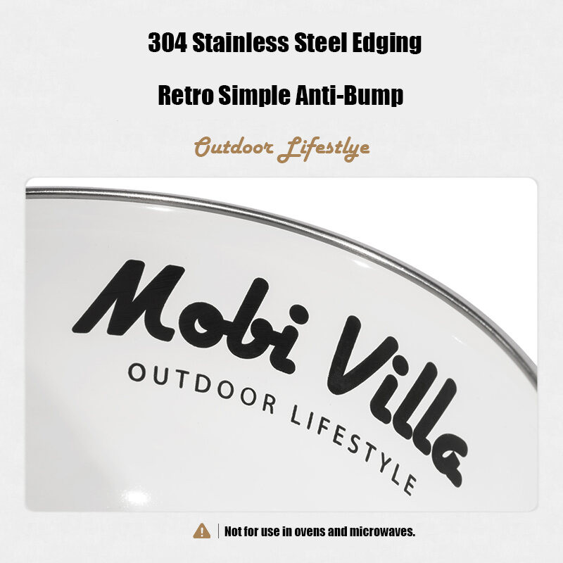 MOBI GARDEN Šķīvji Bļodas Tūrisms Kempinga Aprīkojums Emaljas Bļodas Un Šķīvji Virtuves Galda piederumi Āra Pārgājieni Piknika šķīvji Bļodas