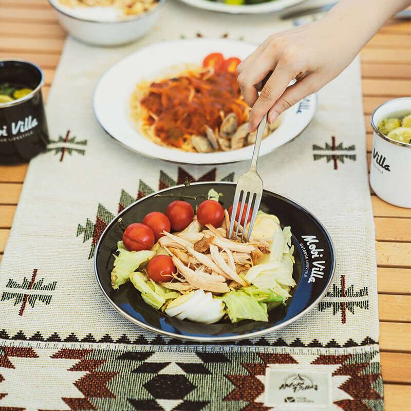 MOBI GARDEN Šķīvji Bļodas Tūrisms Kempinga Aprīkojums Emaljas Bļodas Un Šķīvji Virtuves Galda piederumi Āra Pārgājieni Piknika šķīvji Bļodas