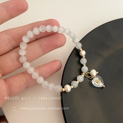 Violeta kristāla tauriņa rokassprādze sievietēm Mīlestības sirds pušķis Opāla rokassprādze Augstas kvalitātes aksesuāri Rotaslieta Dāvana draugam