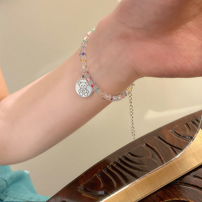 Violeta kristāla tauriņa rokassprādze sievietēm Mīlestības sirds pušķis Opāla rokassprādze Augstas kvalitātes aksesuāri Rotaslieta Dāvana draugam