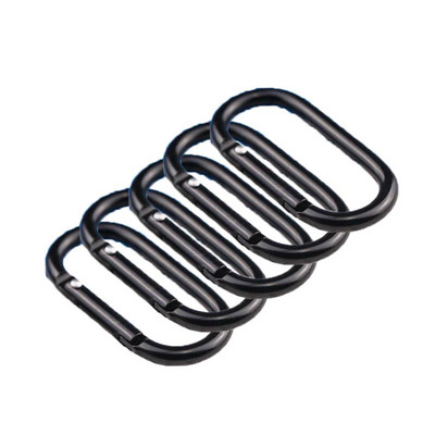 5Gb ovālas karabīnes saspraudes āķi Metāla piekarināma sprādze Pavasara aizdares atslēgu piekariņš Atslēgu piekariņš Kempinga karabīnes pārgājieniem mugursomā makšķerēšanai