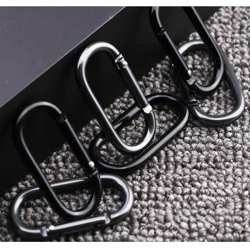 5Gb ovālas karabīnes saspraudes āķi Metāla piekarināma sprādze Pavasara aizdares atslēgu piekariņš Atslēgu piekariņš Kempinga karabīnes pārgājieniem mugursomā makšķerēšanai