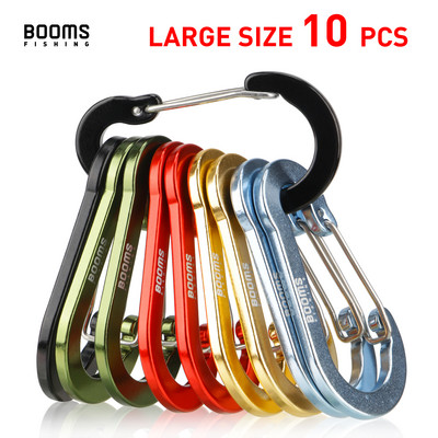 Booms Fishing CC5 10 buc. inel în D din aliaj de aluminiu clemă carabinier mare în aer liber cârlig de călătorie cataramă carabiner tabără echipament de urcare