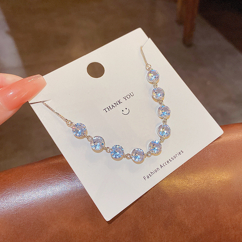 Луксозна лъскава сребърна регулируема гривна от кристален циркон за жени 2022 Нова модна гривна с платинено покритие Подарък за бижута