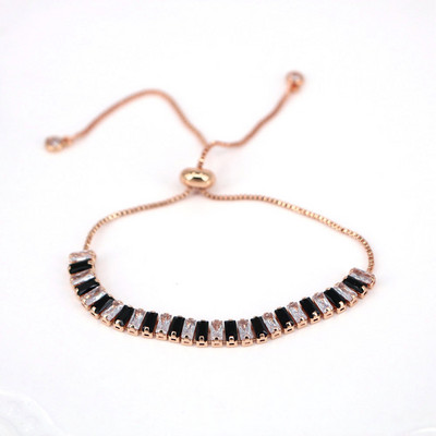 Luksusa pilna ar Rhinestone krāsu cirkona rokassprādze sievietēm Jauns dizainers, spīdīgs klasisks regulējams rokassprādzes kāzu rotaslietas dāvana