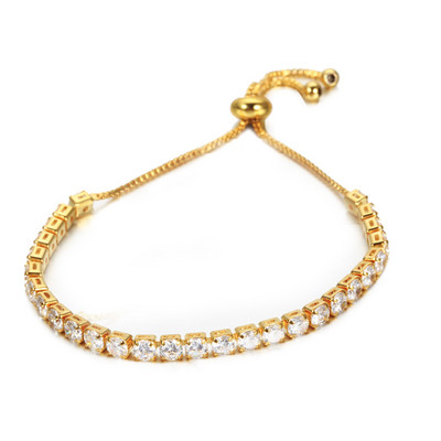 Luksusa pilna ar Rhinestone krāsu cirkona rokassprādze sievietēm Jauns dizainers, spīdīgs klasisks regulējams rokassprādzes kāzu rotaslietas dāvana