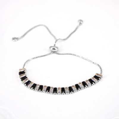 Luksusa pilna ar Rhinestone krāsu cirkona rokassprādze sievietēm Jauns dizainers, spīdīgs klasisks regulējams rokassprādzes kāzu rotaslietas dāvana