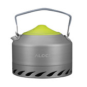ALOCS hordozható alumínium-oxid kemping vízforraló kültéri kemping edény teáskanna vízforraló kemping piknik víz teáskanna kávéfőző
