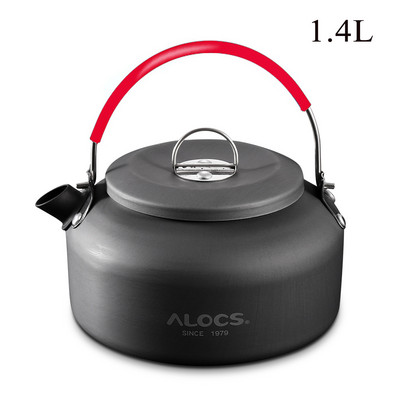 ALOCS hordozható alumínium-oxid kemping vízforraló kültéri kemping edény teáskanna vízforraló kemping piknik víz teáskanna kávéfőző