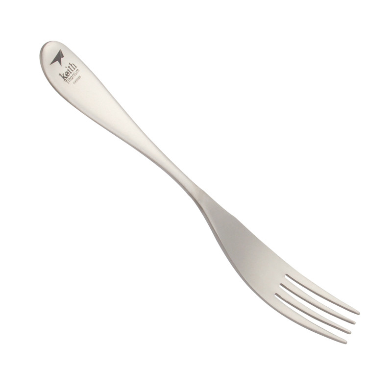 Aukštos kokybės titaniniai stalo reikmenys vakarienės šakutė Titano salotų šakutė pyrago šakutė desertinė šakutė lauko stovyklavimo pikniko indai