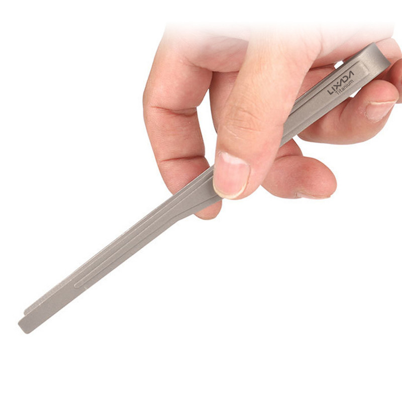 Lixada titāna knaibles ar Spork BBQ grilēšanas rīku Viegls āra kempings, mugursoma, pārgājieni, virtuves piederumi, piknika aprīkojums