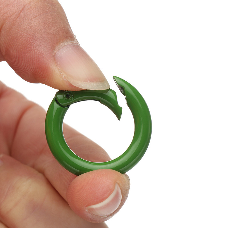 5Gb Krāsainas Metāla Atsperes O veida Gredzens Sprādzes Skavas Karabīnes Maki Rokassomas Sprādzes Apaļas Push Sprūda Snap Āķi Somas aksesuāri