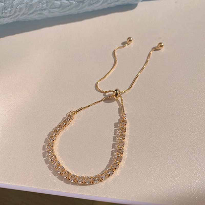 Uued luksuslikud lilledega tsirkoonist pingutusnööriga käevõrud naistele läikivast liblikast kivist reguleeritavad käevõrud peen ehe kingitus