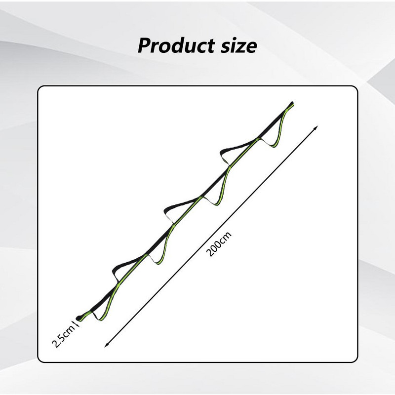 Összecsukható, 7 lépcsős kültéri kötéllétra, túlélő, puha létra beltéri kültéri oktató mászássegéd kampóval