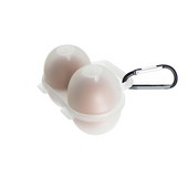 2 režģu olu pārvadātājs pārnēsājama olu uzglabāšanas kaste āra kempingam piknikam Olu plastmasas caurspīdīga olu kastes futrālis ar sprādzi