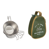 4gab 310 ml nerūsējošā tērauda Sierra krūzes ar uzglabāšanas somu Pārnēsājami āra piknika galda piederumi griliem, pārgājieniem, kempinga kausiem