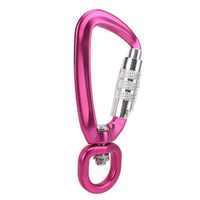 Κλιπ καραμπίνερ ασφαλείας Auto Locking 360 Rotational Hook 4KN Pull for Dog Leash Hammocks Σακίδια πλάτης Αξεσουάρ αναρρίχησης εξωτερικού χώρου