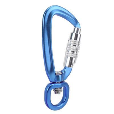 Κλιπ καραμπίνερ ασφαλείας Auto Locking 360 Rotational Hook 4KN Pull for Dog Leash Hammocks Σακίδια πλάτης Αξεσουάρ αναρρίχησης εξωτερικού χώρου