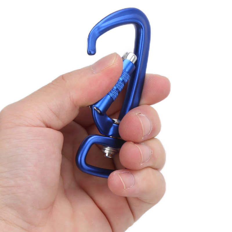 Κλιπ καραμπίνερ ασφαλείας Auto Locking 360 Rotational Hook 4KN Pull for Dog Leash Hammocks Σακίδια πλάτης Αξεσουάρ αναρρίχησης εξωτερικού χώρου