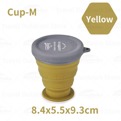 Kempinga galda piederumi Silikona saliekamās bļodas kauss 40 ℃-230 ℃ Augstas temperatūras izturības pārnēsājams bļodas trauks āra piknika ceļojumiem 7 krāsu