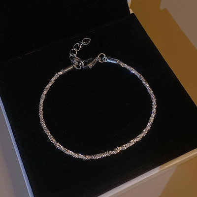 Luksusa spīdīga Rhinestone AAA klases cirkona rokassprādze sievietēm Augstas kvalitātes sudraba zelta krāsas regulējama rokassprādze Jauna korejiešu rota