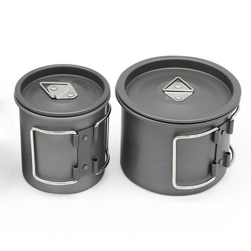 200 ml/300 ml naudingas kelioninis puodelis nuo rūdžių Daugiafunkcis aliuminio lydinio karščiui atsparus kuprinės puodelis