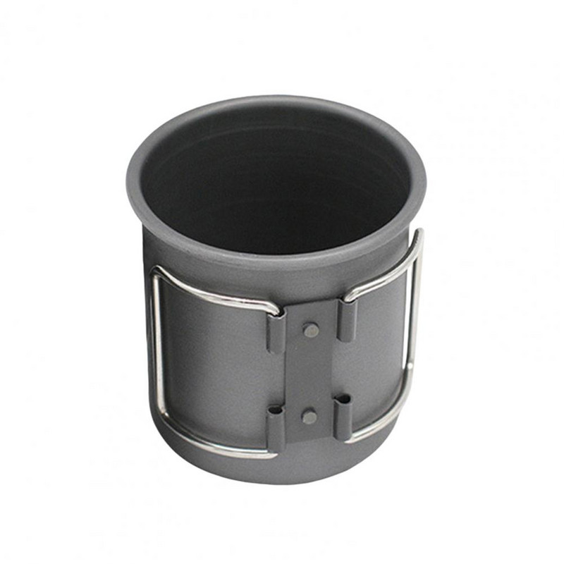 200 ml/300 ml naudingas kelioninis puodelis nuo rūdžių Daugiafunkcis aliuminio lydinio karščiui atsparus kuprinės puodelis