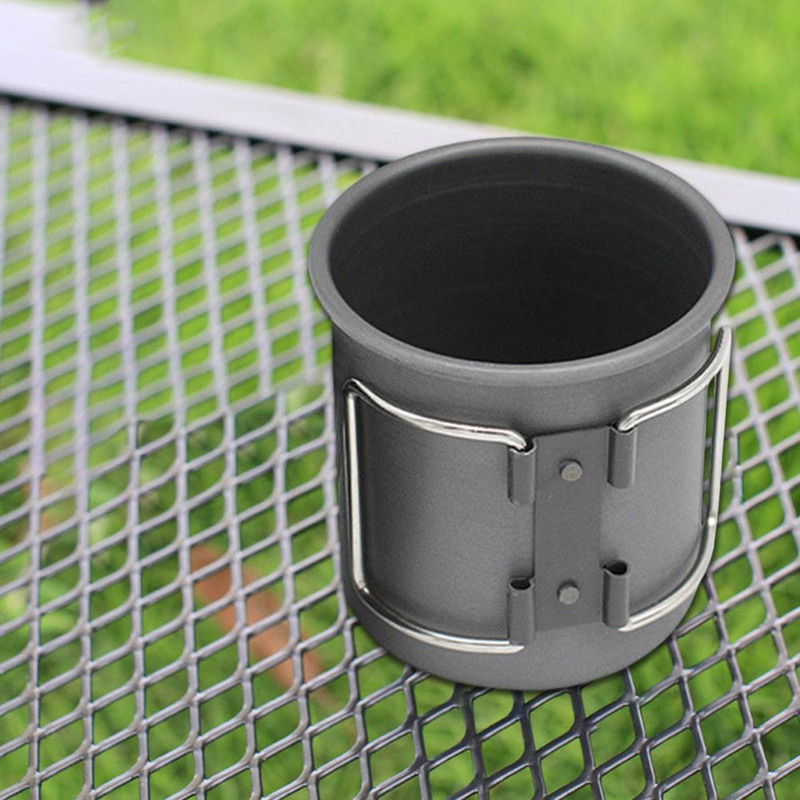 200 ml/300 ml naudingas kelioninis puodelis nuo rūdžių Daugiafunkcis aliuminio lydinio karščiui atsparus kuprinės puodelis