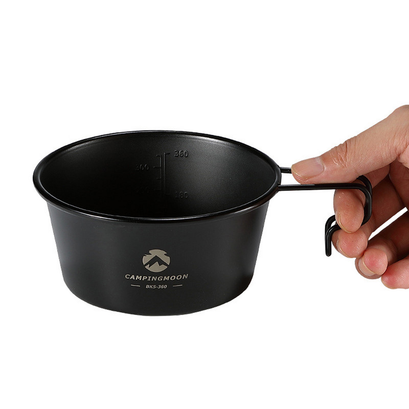 CAMPINGMOON 2vnt Sierra dubenėlių rinkinys lauke nerūdijančio plieno Sierra Bowl nešiojamasis pikniko indai, skirti žygiams kempingo kuprinėms