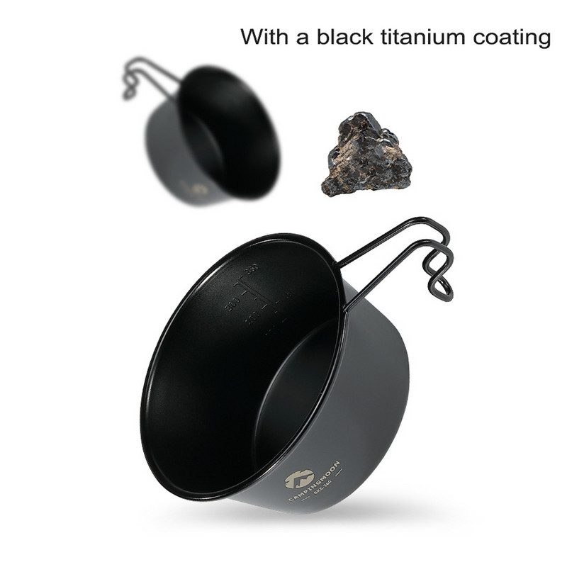 CAMPINGMOON 2vnt Sierra dubenėlių rinkinys lauke nerūdijančio plieno Sierra Bowl nešiojamasis pikniko indai, skirti žygiams kempingo kuprinėms