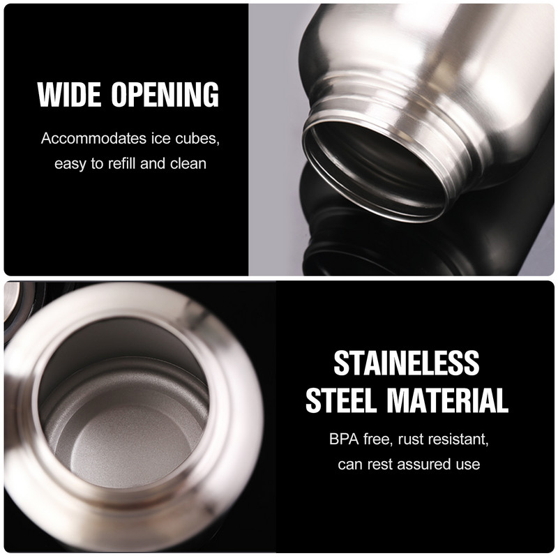 TOMSHOO lauko stovyklavimo butelių puodelių rinkinys 1050 ml nerūdijančio plieno nepralaidus vandens butelis ir 750 ml vandens puodelio kavos puodelio pakabinamas puodas