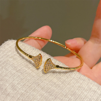 Naujos mados prabangus saldus lankelis cirkonio sidabro spalvos vario atviros apyrankės moterims, blizgios, pilnas kalnų krištolo papuošalų vakarėlio dovana