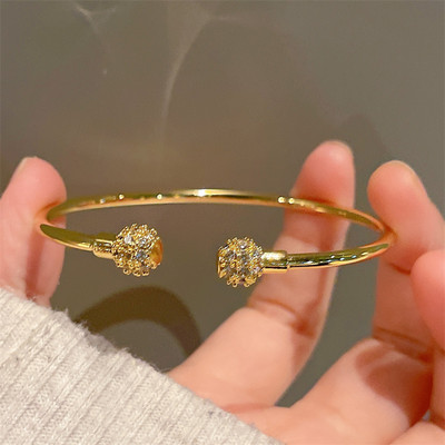 Naujos mados prabangus saldus lankelis cirkonio sidabro spalvos vario atviros apyrankės moterims, blizgios, pilnas kalnų krištolo papuošalų vakarėlio dovana