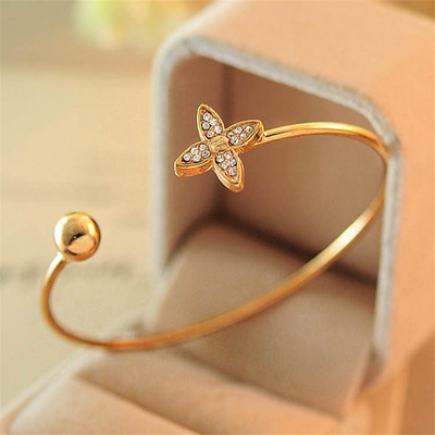 Naujos mados prabangus saldus lankelis cirkonio sidabro spalvos vario atviros apyrankės moterims, blizgios, pilnas kalnų krištolo papuošalų vakarėlio dovana