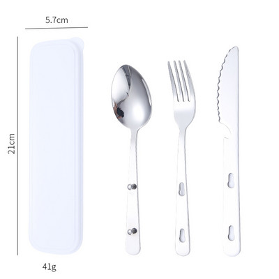 4 az 1-ben kemping evőeszköz túra evőeszköz készlet rozsdamentes acél evőeszköz kanál villa kés sörnyitó kombinált készlet hátizsákos utazáshoz