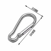 10 vnt Spalvingi karabininiai raktų pakabukai, sagtis, spyruokliniai karabinai, užsegami kabliukai, raktų pakabukai, naudojami kasdien lauke stovyklaujant