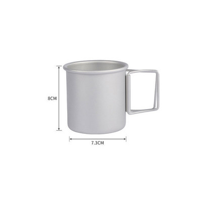 MENFLY Camping kávéfőző készlet Hordozható összecsukható titán csésze kellékek turisztikai bögre edények piknik teáskanna étkészlet edény