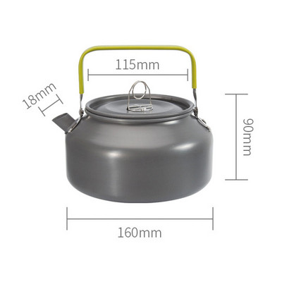 MENFLY Camping kávéfőző készlet Hordozható összecsukható titán csésze kellékek turisztikai bögre edények piknik teáskanna étkészlet edény