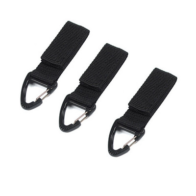 3GB āra kempings pārgājieni Molle karabīne trīsstūra sprādzes siksnas stiprinājums sprādzes jostas klipsis Atslēgas atslēgas āķis