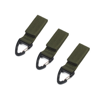 3GB āra kempings pārgājieni Molle karabīne trīsstūra sprādzes siksnas stiprinājums sprādzes jostas klipsis Atslēgas atslēgas āķis