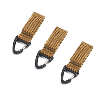 3GB āra kempings pārgājieni Molle karabīne trīsstūra sprādzes siksnas stiprinājums sprādzes jostas klipsis Atslēgas atslēgas āķis