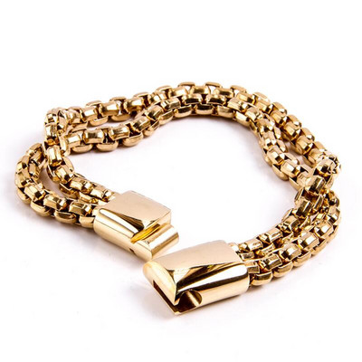 Ανδρικό κλασικό ασημί χρώμα από ανοξείδωτο ατσάλι πλεκτό βραχιόλι Μεταλλικό μαγνητικό κλείσιμο ανδρικό βραχιόλι