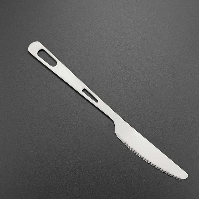 Kültéri kemping evőeszközök 3 részes evőeszköz kanál teljes titán étkészlet Szuper könnyen hordozható étkezési eszközök nyugati ételek