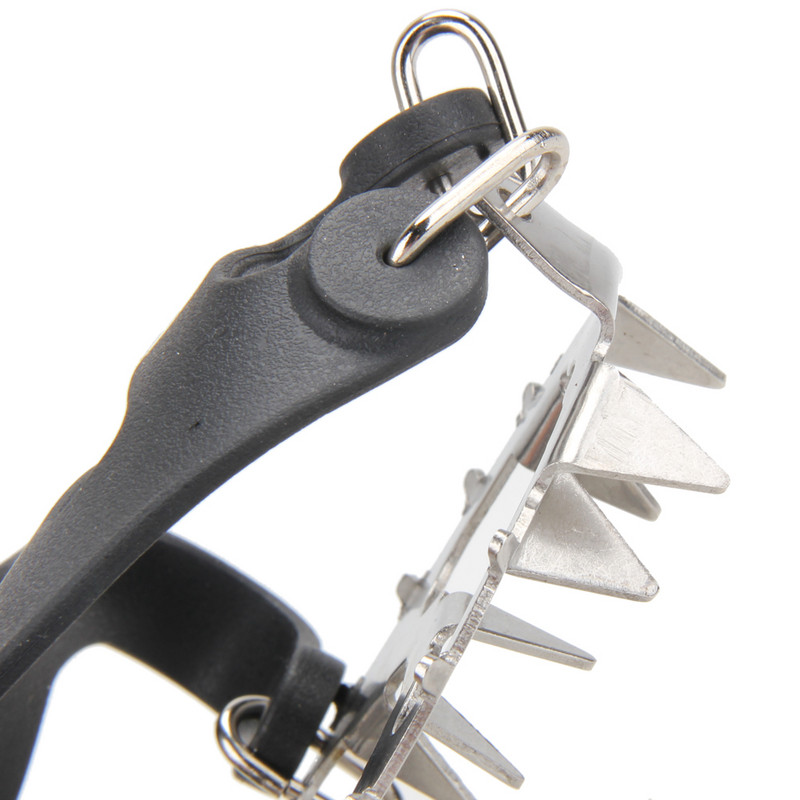 18 zobu pretslīdes pārsegi apaviem makšķerēšanai ledus skavas sniega apaviem, pārgājieniem ziemas kāpšanai kempingam alpīnisma pārsegi