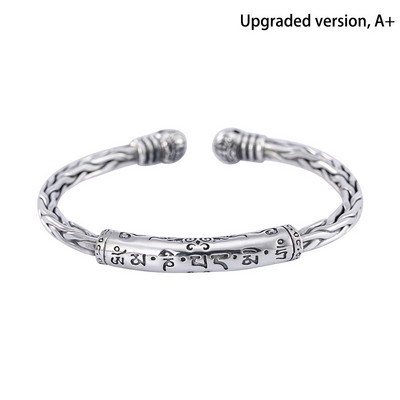 Винтидж сребърна гривна с рибен ръкав, дамска и мъжка малка ръчна усукваща се лента за ръка Мъжки ежедневни модни бохо бижута