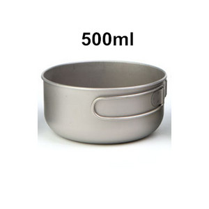 Kültéri kemping titán tál ultrakönnyű hordozható 450 ml 500 ml 600 ml kemping evőeszköz piknik utazáshoz hátizsákkal