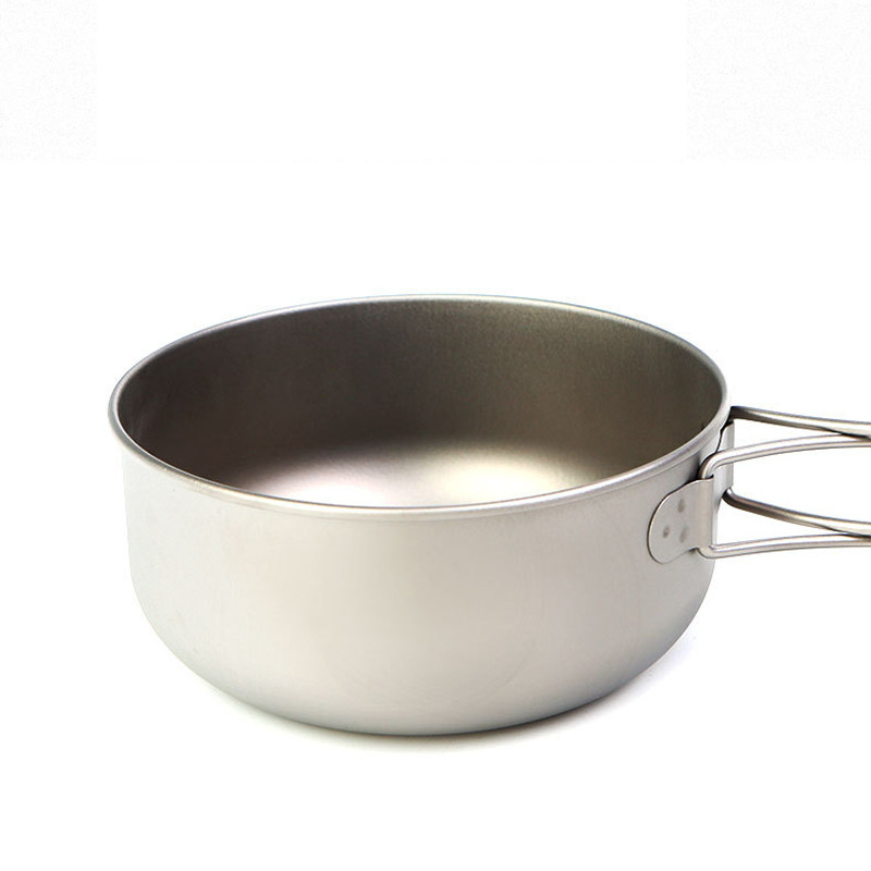 Kültéri kemping titán tál ultrakönnyű hordozható 450 ml 500 ml 600 ml kemping evőeszköz piknik utazáshoz hátizsákkal